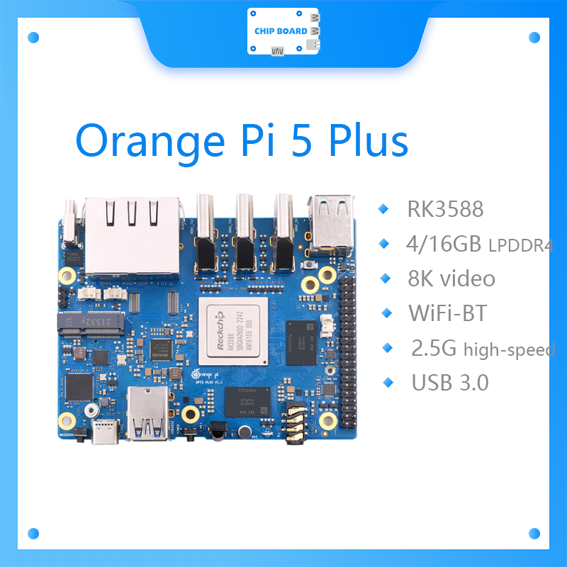 Rockchip Rk3588 Development Board - Orange Pi 5 Plus Einplatinen-Computer RK3588